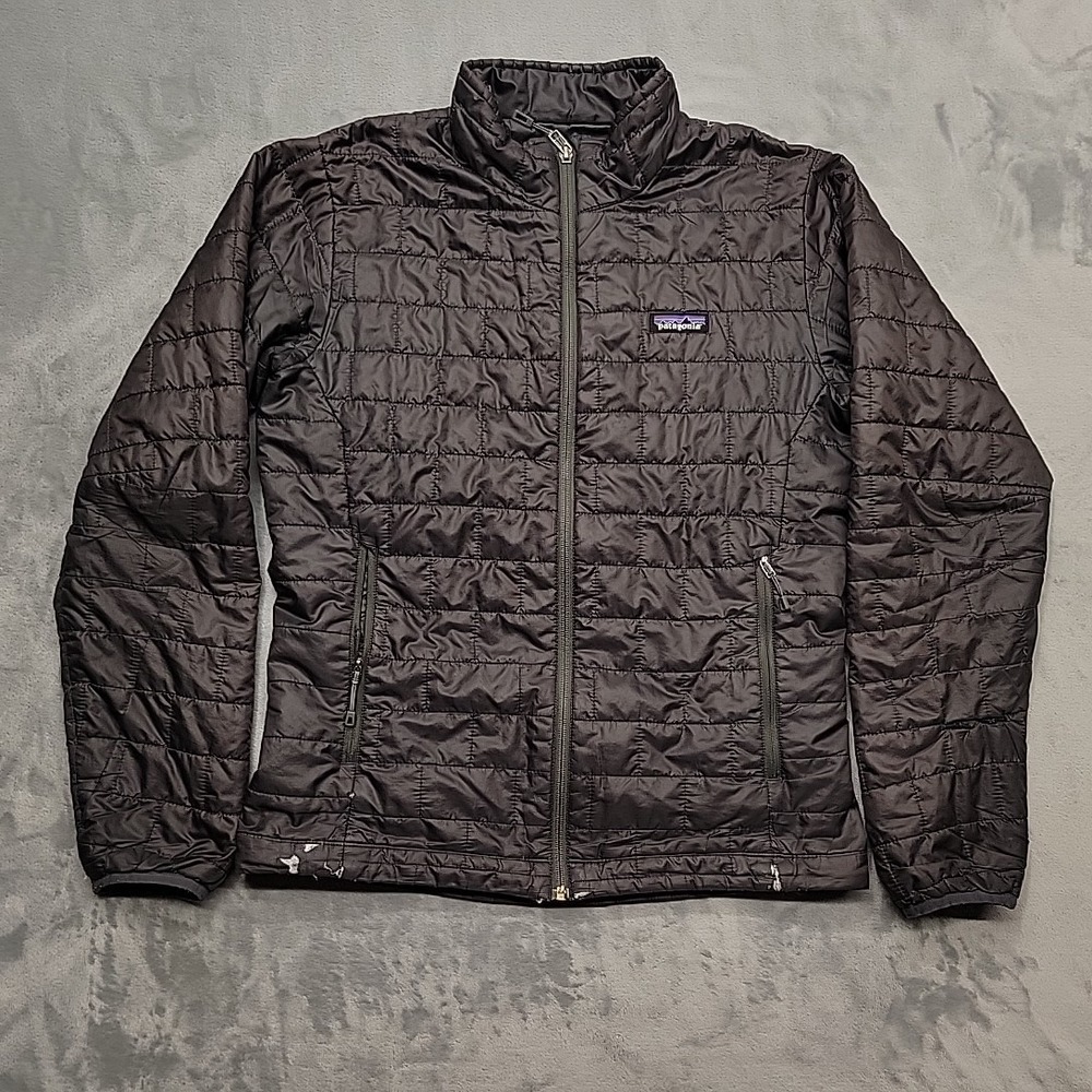 Patagonia Jacket Mens S Forge Grey Nano Puff 84212 Puffer Hiking Camping Warm